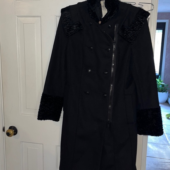 Bird by juicy couture, vintage, black wool jacket, size medium - Picture 1 of 7